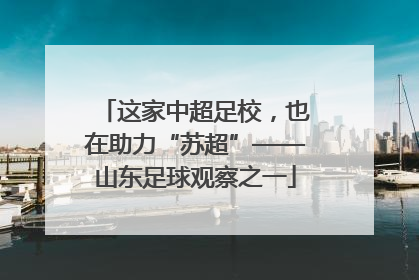 这家中超足校，也在助力“苏超”——山东足球观察之一