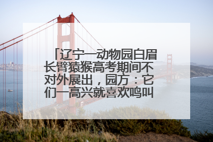 辽宁一动物园白眉长臂猿猴高考期间不对外展出，园方：它们一高兴就喜欢鸣叫，怕影响考试