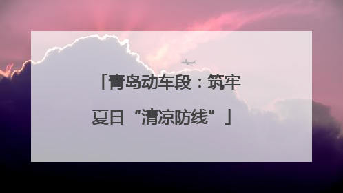 青岛动车段：筑牢夏日“清凉防线”