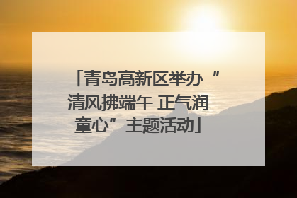 青岛高新区举办“清风拂端午 正气润童心”主题活动