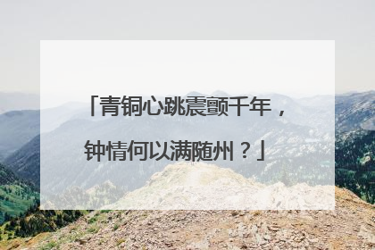 青铜心跳震颤千年，钟情何以满随州？