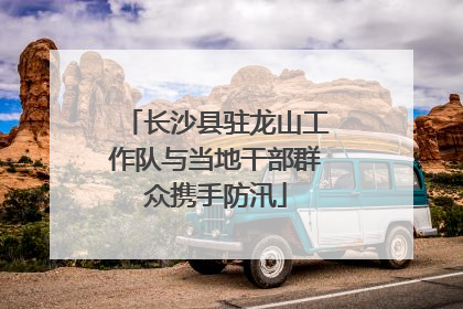 长沙县驻龙山工作队与当地干部群众携手防汛