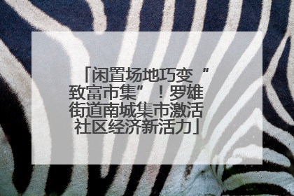 闲置场地巧变“致富市集”！罗雄街道南城集市激活社区经济新活力