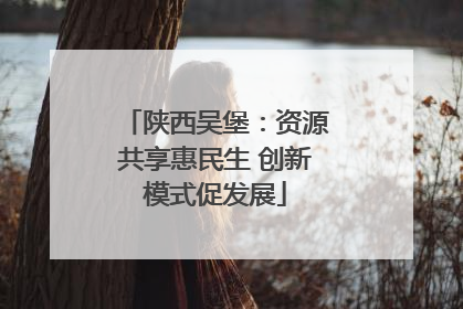 陕西吴堡：资源共享惠民生 创新模式促发展