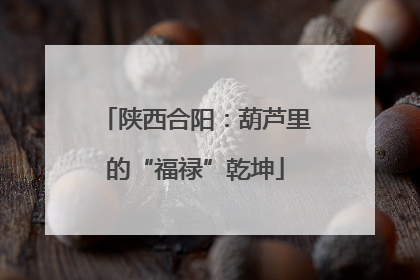 陕西合阳：葫芦里的“福禄”乾坤