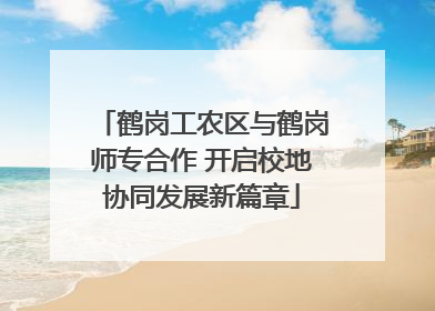 鹤岗工农区与鹤岗师专合作 开启校地协同发展新篇章