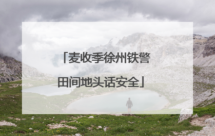 麦收季徐州铁警田间地头话安全