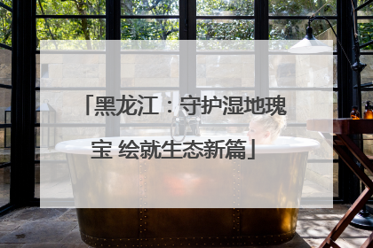 黑龙江：守护湿地瑰宝 绘就生态新篇
