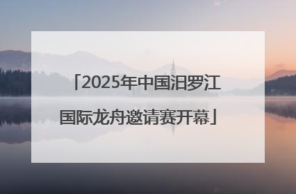 2025年中国汨罗江国际龙舟邀请赛开幕