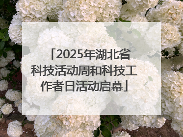 2025年湖北省科技活动周和科技工作者日活动启幕