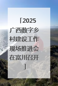 2025广西数字乡村建设工作现场推进会在富川召开