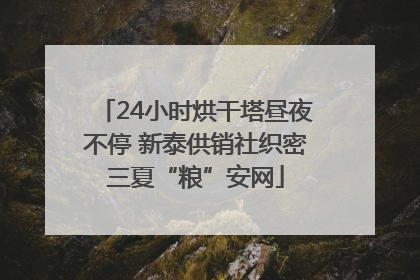 24小时烘干塔昼夜不停 新泰供销社织密三夏“粮”安网